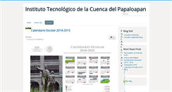 Desktop Screenshot of itcuencapapaloapan.edu.mx