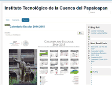 Tablet Screenshot of itcuencapapaloapan.edu.mx